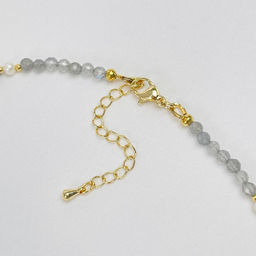 Колье из Лабрадора, Жемчуга и Лазурита