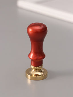 Печать для сургуча с пластиковой ручкой «Венок с буквой C», 2.5×2.5×6.3 см