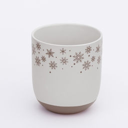 Кружка керамическая новогодняя Снежная сказка, 400 мл, ручная работа - Дорого внимание фото 2