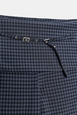 CHECKED TROUSERS WITH BELT - Zara фото 9