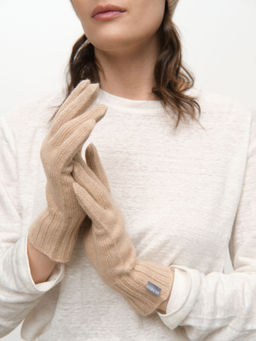 Перчатки из кашемира 31018 бежевые