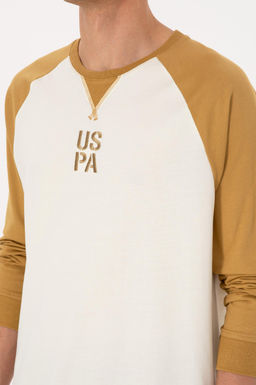 Erkek Bisiklet Yaka Regular Fit Haki Sweatshirt - U.s. polo assn фото 7