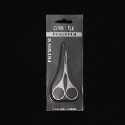 Цена за 2 шт. Ножницы маникюрные «Premium», загнутые, 9 см, на блистере
