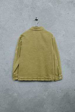 STORIESZ - SOBRECAMISA CANVAS GARMENT DYE / Verde - Zara фото 2