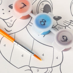 Картина по номерам для детей «Котенок Гав», 20×30 см