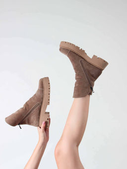 Ботинки 233.2094br. коричневый капучино/Байка