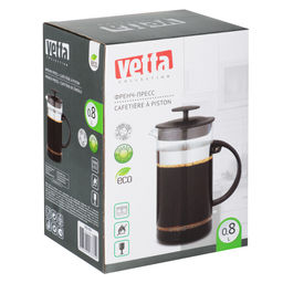 Френч-пресс 800 мл, VETTA Флор нерж.сталь, стекло B05-800 арт. 850-074