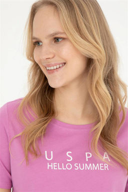 Женская фиолетовая футболка - U.s. polo assn фото 2