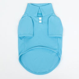 Футболка-поло для животных, XL (ДС 40, ОГ 50, ОШ 33 см), голубая - Simaland фото 6