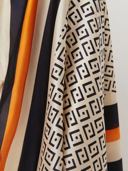 Большой, мягкий, тонкий и очень нежный двусторонний палантин с рисунком - Tantino фото 5