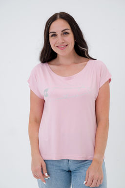 Футболка женская из вискозы Лирика пудра You are safe - Амадэль фото 4