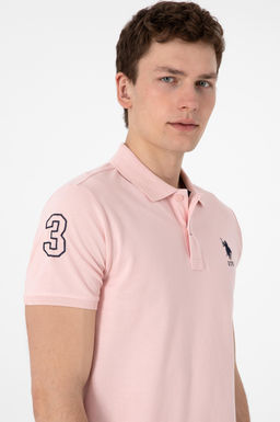 Erkek Slim Fit Polo Yaka Pudra Basic Ti__rt Sepette S_rpriz _ndirim - U.s. polo assn фото 2