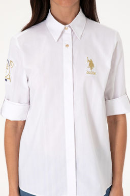 Kad_n Beyaz Uzun Kollu G_mlek Sepette S_rpriz _ndirim - U.s. polo assn фото 6
