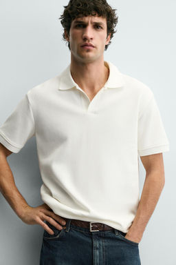 VERTICAL TEXTURED POLO SHIRT - Zara фото 12