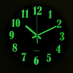 Часы настенные классические, светящиеся, d=30 см, дерево