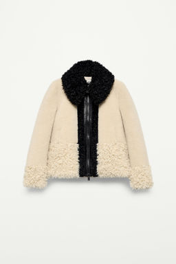 FAUX FUR PATCHWORK JACKET - THE ITEM ZARA WOMAN фото 3