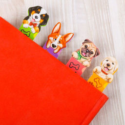 Набор фигурных закладок Забавные пёсики!, 5 шт - Artfox фото 3