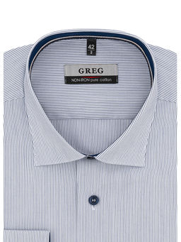 Сорочка мужская длинный рукав GREG 121/131/0055/Z/1p