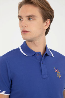 Мужская синяя базовая футболка - U.s. polo assn фото 2