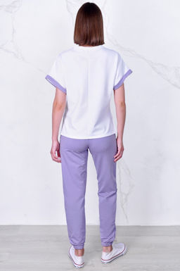 Арт. 2357 Костюм с брюками женский 44-52 (5 шт) Цвет:верх- полынь, низ- полынь - Калинка фото 14