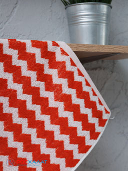 Полотенце махровое пестротканое жаккардовое зигзаг 7203(2) 45х90