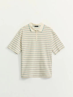 Футболка на молнии в полоску / Zarina фото 7