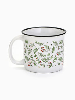 Кружка керамическая, новогодняя «Листья», 450 мл