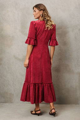 Платье Gizart 5418 брусничный  фото 6