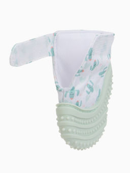 Прорезыватель на ручку для зубов «Кактусы», светло-зеленый