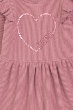 K_z _ocuk Pembe _rme Elbise - U.s. polo assn фото 3