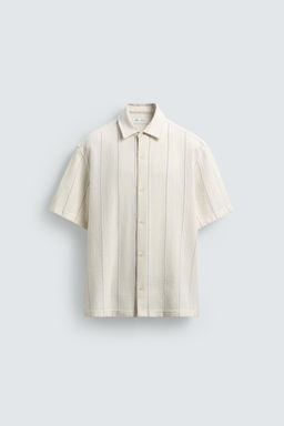 CAMISA REGULAR FIT ESTRUCTURA / Crudo - Zara фото 7