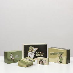 Набор подарочных коробок 10 в 1 23 февраля, 30.5?20?13  12?6.5?4 см