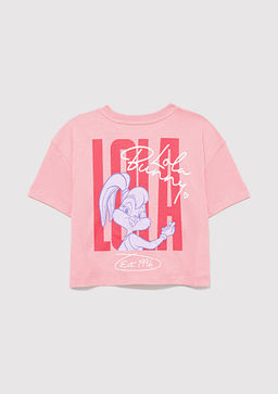 Lola Bunny Bask?l? Pembe Tisort - Mavi фото 3