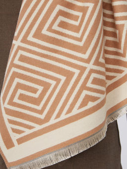 в составе ШЕРСТЬ и КАШЕМИР Большой, мягкий, теплый однотонный двусторонний палантин. - Tantino фото 5