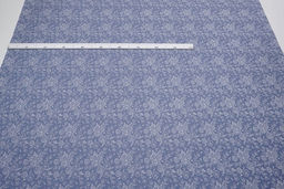 Теплый хлопок Букеты пионов на серо-фиолетовой дымке, ш.1.5м, хлопок-100%, 160гр/м.кв - Купава фото 4