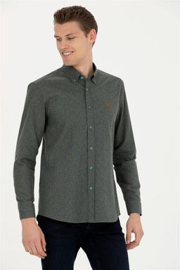Мужская мятная рубашка с длинным рукавом - U.s. polo assn фото 8