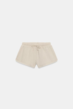SHORTS CORDONES EFECTO LAVADO / Piedra - Zara фото 2