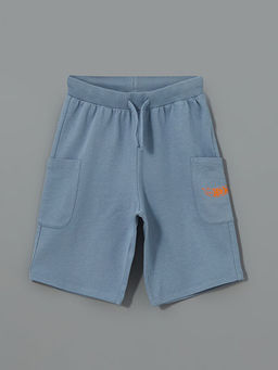 Beli Lastikli Bask?l? Erkek ?ocuk ?ort