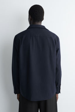 CAMISA MEZCLA DE ALGOD?N CEPILLADO RELAXED FIT - H&m фото 4