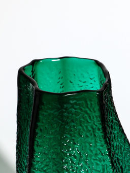 Ваза «Дженис», 25×12×8 см, стекло, зелёная
