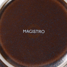 Тарелка Magistro Garland, d=22.5 см, фарфор, синяя, коричневая  фото 6