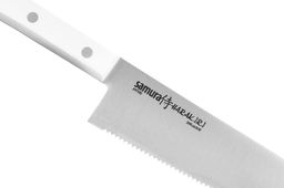 Нож кухонный SamuraHARAKIRI "Шеф серрейтор 208мм, корроз.-стойкая сталь, ABS пластик"