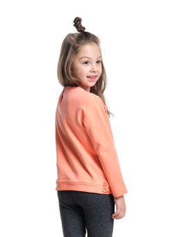 Толстовка для девочки UD 6184 персик - Mini maxi фото 2