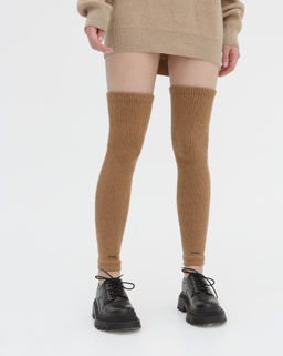 Гетры из монгольской шерсти рыжие