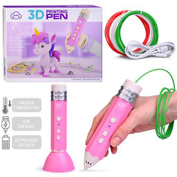 Набор для рисования "Единорог" с 3Д ручкой, в коробке