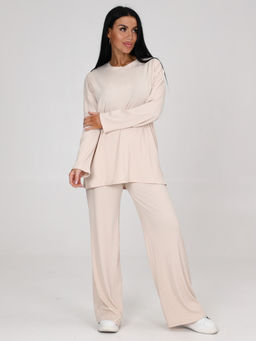 024-ЖК КОСТЮМ ЖЕНСКИЙ (брюки) (Молочный) - А-дина фото 3