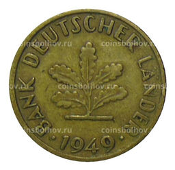 Монета 10 пфеннигов 1949 года J Германия