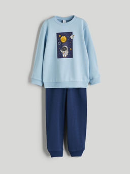 Uzay Temal? Erkek ?ocuk Sweatshirt ve E?ofman Alt