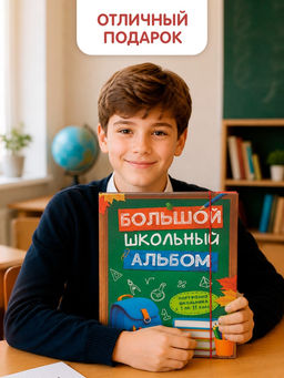 Книга-папка «Большой школьный альбом» с наклейками