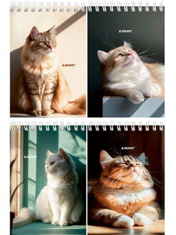 Цена за 5 шт. Блокнот А6 40л. на гребне "Солнечные котики" ("Prof-Press", Б40-7019)